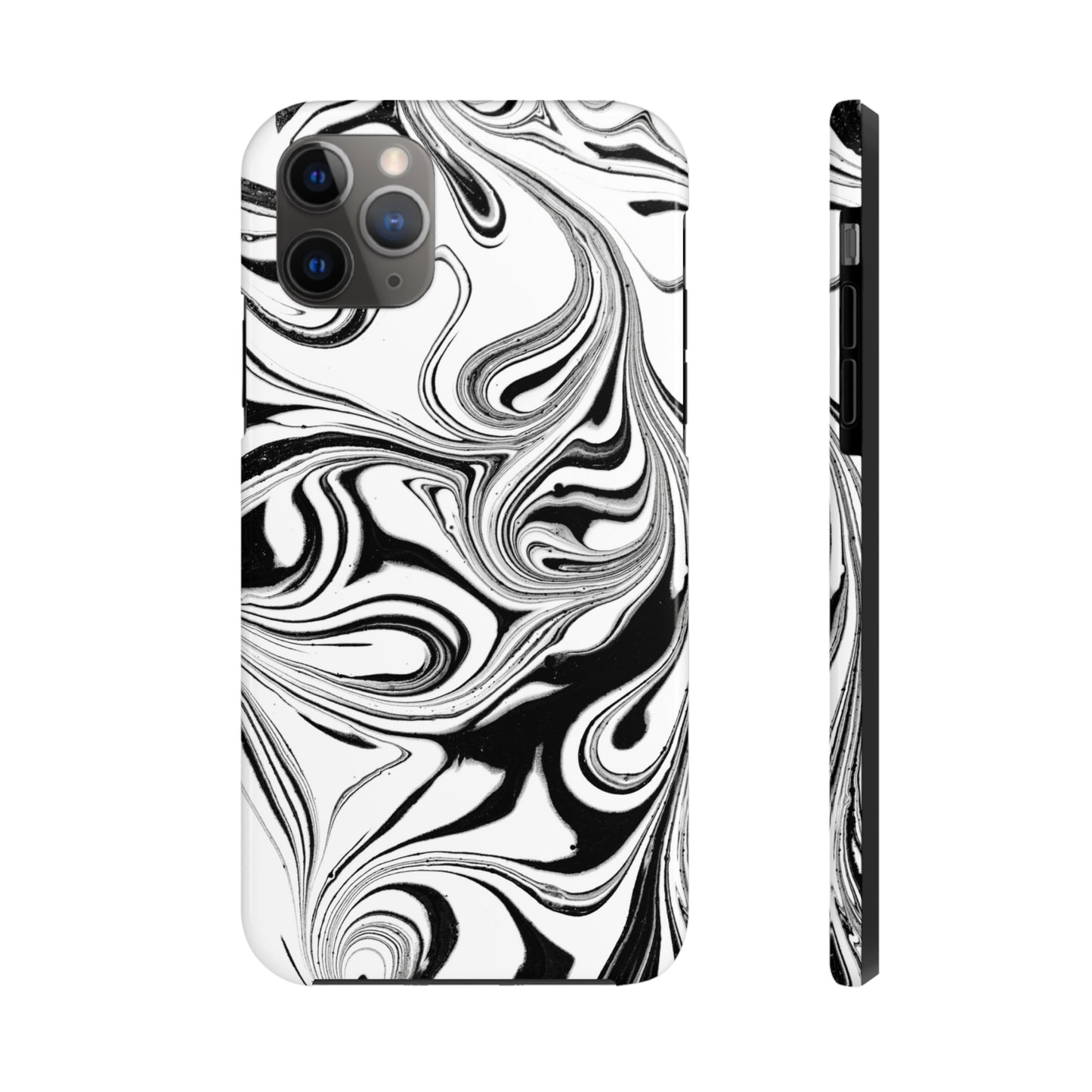 Black & White Swirl Phone Cases