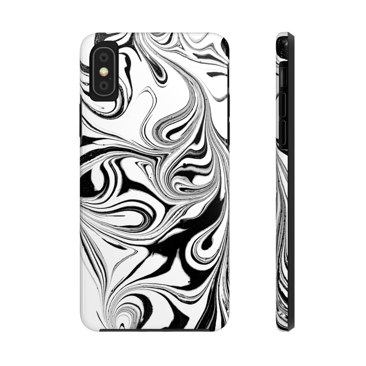 Black & White Swirl Phone Cases