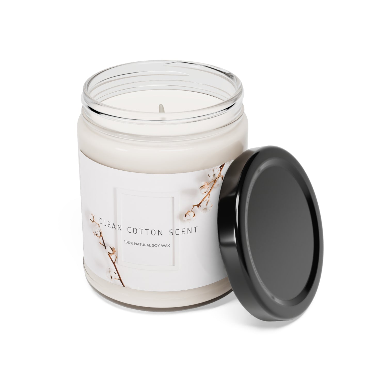 Clean Cotton Scented Soy Candle, 9oz