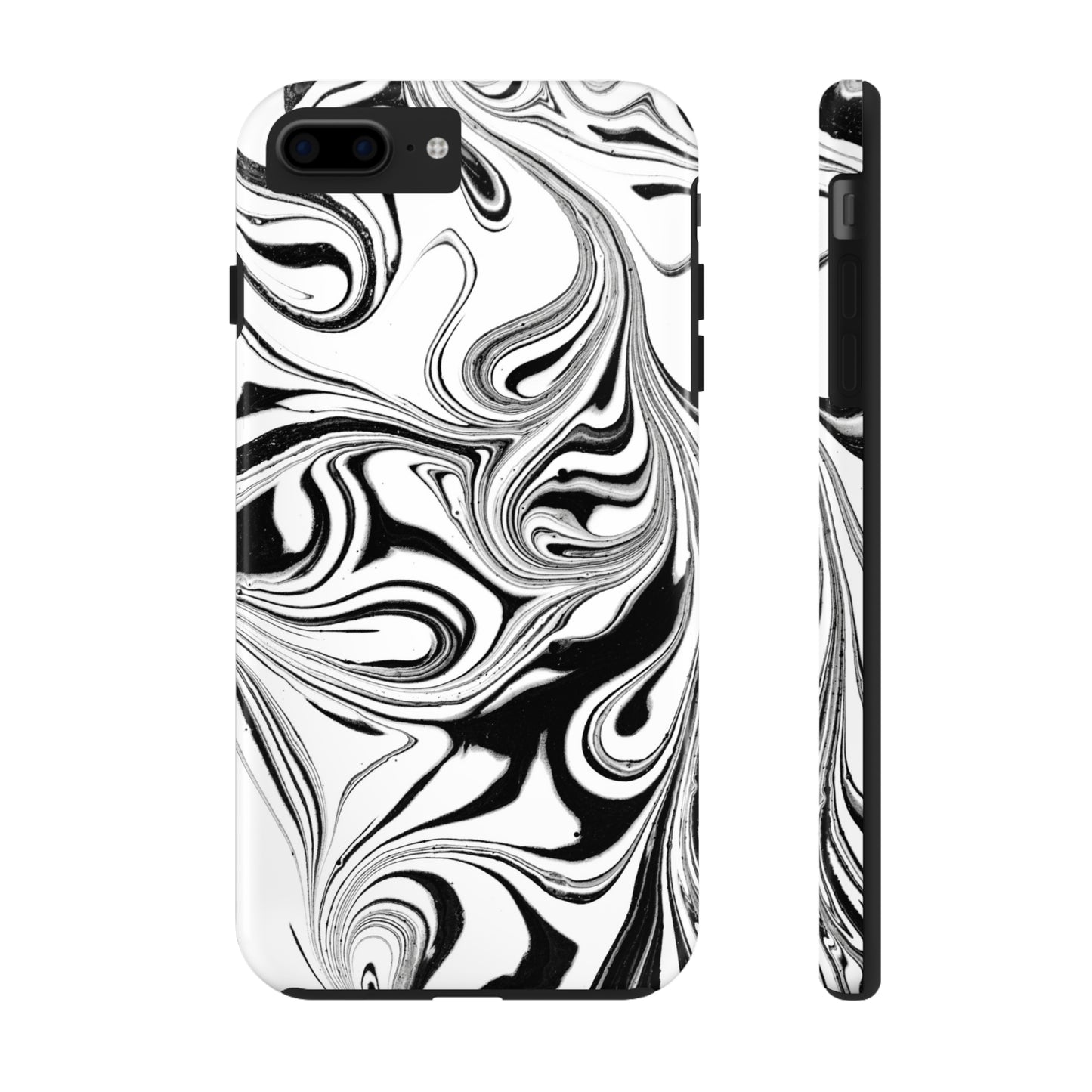 Black & White Swirl Phone Cases