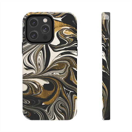 Black, Gold, & White Phone Cases