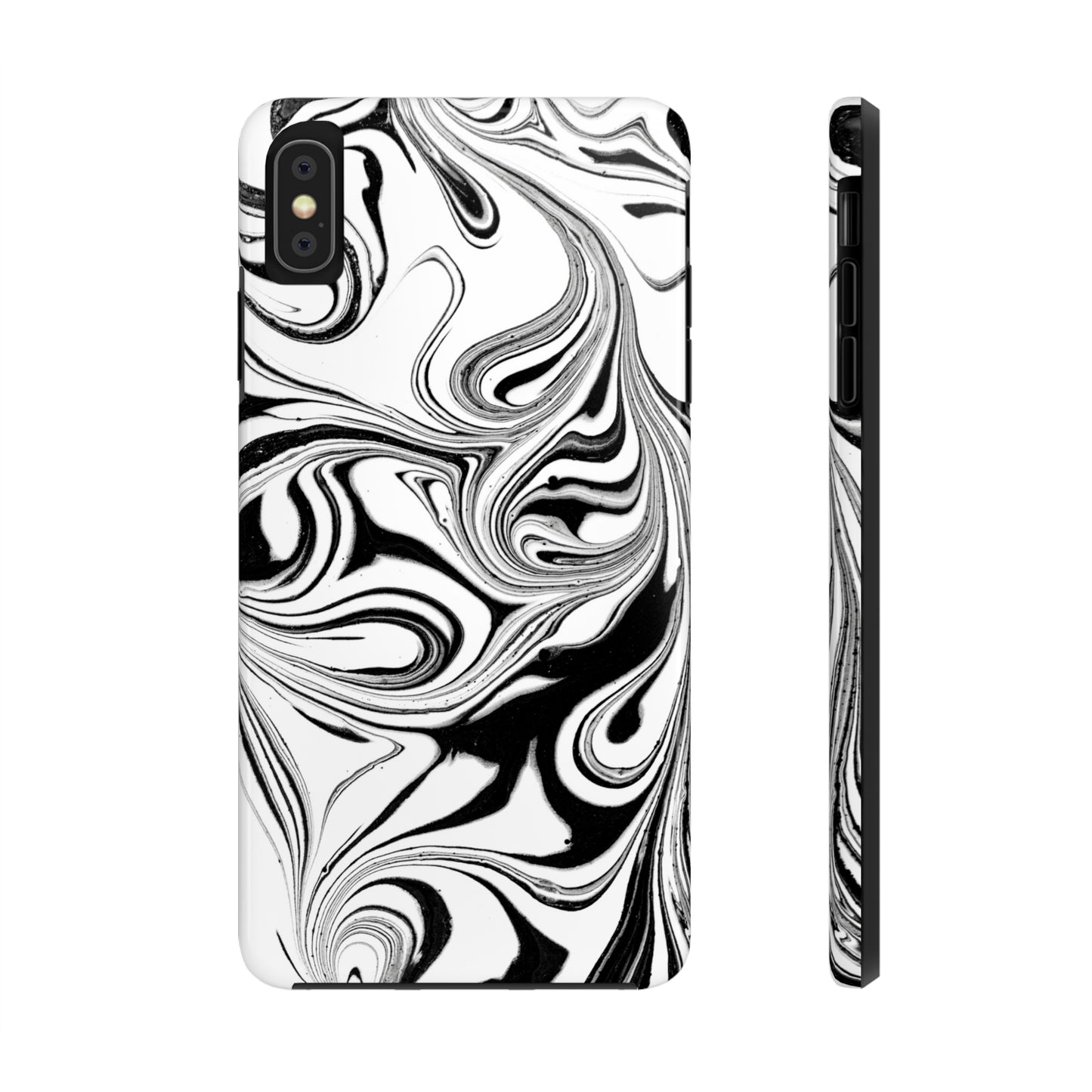 Black & White Swirl Phone Cases