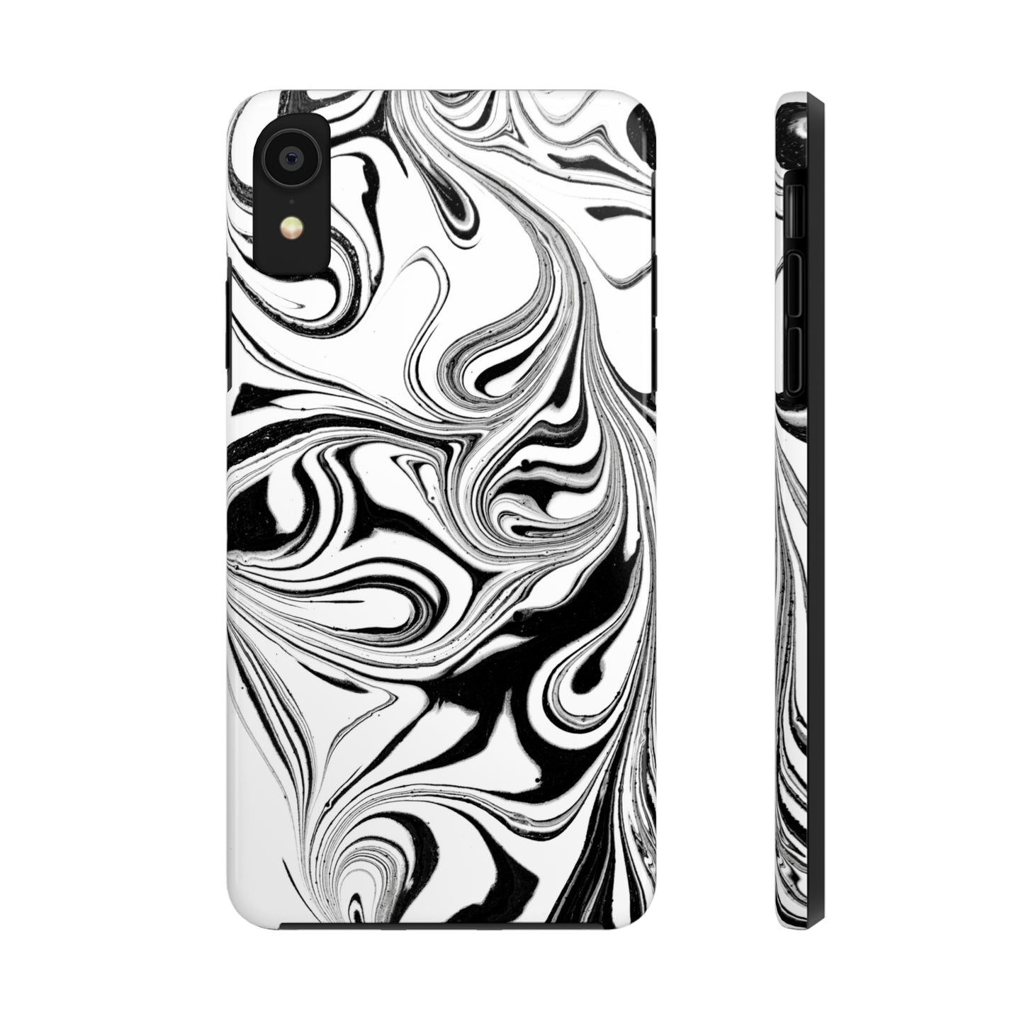 Black & White Swirl Phone Cases