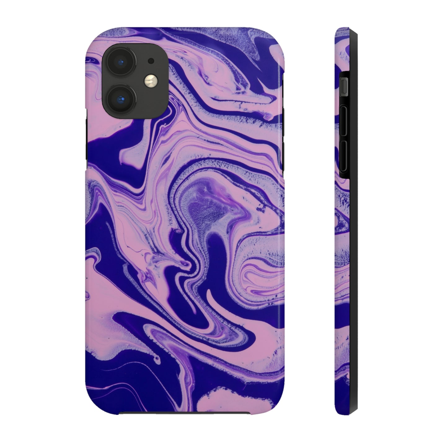 Purple swirl Phone Cases